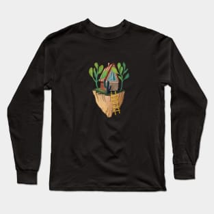 tiny flying house Long Sleeve T-Shirt